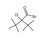 2-tert-butyl-2-chloro-3,3-dimethylbutanoyl bromide Structure