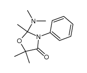 2,5,5-trimethyl-2-dimethylamino-3-phenyloxazolidin-4-one Structure