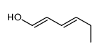 hexa-1,3-dien-1-ol Structure
