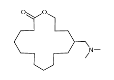 12-(N,N-Dimethylaminomethyl)-15-pentadecanolid Structure