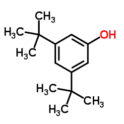3,5-二叔丁基苯酚结构式