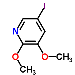5-碘-2,3-二甲氧基吡啶结构式