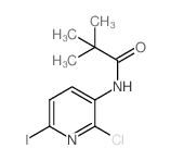 N-(2-氯-6-碘吡啶-3-基)新戊酰胺结构式