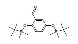 2,5-bis(tert-butyldimethylsilyloxy)benzaldehyde Structure