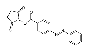 (2,5-dioxopyrrolidin-1-yl) 4-phenyldiazenylbenzoate结构式
