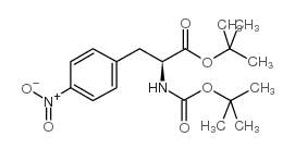 n-boc-4-nitro-l-phenylalanine-t-butyl ester结构式