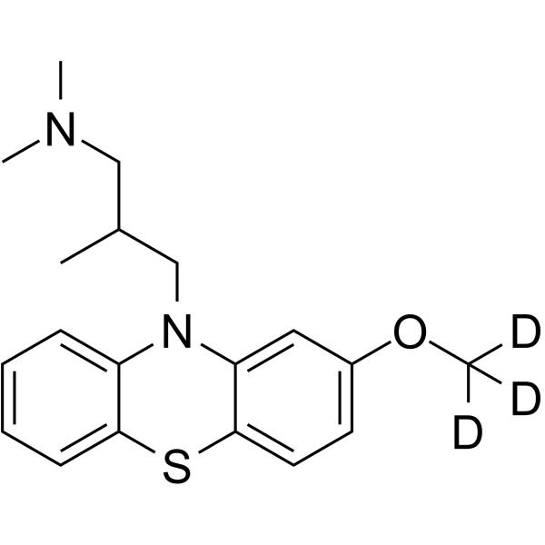 (±)-Levomepromazine-d3结构式