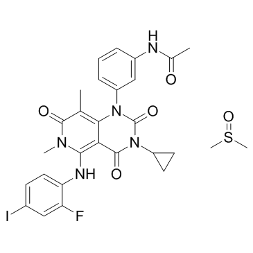 Trametinib (DMSO solvate) structure
