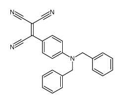 2-[4-(dibenzylamino)phenyl]ethene-1,1,2-tricarbonitrile Structure