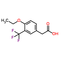 4-Ethoxy-3-(trifluoromethyl)phenylacetic acid Structure