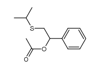 1-acetoxy-1-phenyl-2-isopropylthioethane Structure