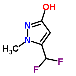 5-(二氟甲基)-1-甲基-1,2-二氢-3H-吡唑-3-酮结构式