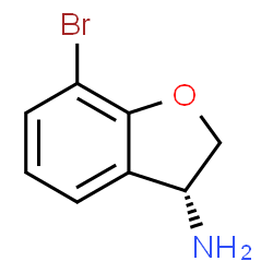 (R)-7-溴-2,3-二氢苯并呋喃-3-胺结构式
