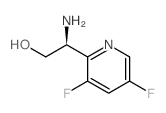 (S)-2-氨基-2-(3,5-二氟吡啶-2-基)乙醇结构式
