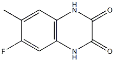 6-Fluoro-7-methyl-1,4-dihydro-quinoxaline-2,3-dione结构式