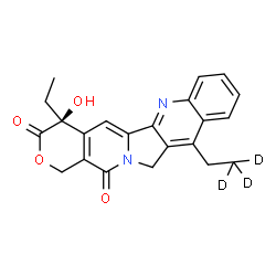7-乙基-d3-喜树碱结构式