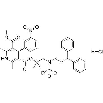 (S)-Lercanidipine D3 hydrochloride结构式