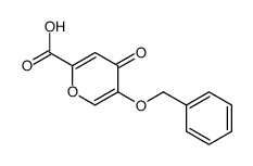 4-oxo-5-(phenylmethoxy)-4H-Pyran-2-carboxylic acid structure