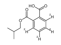 邻苯二甲酸单异丁酯-d4结构式