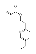 2-(5-Ethyl-2-pyridinyl)ethyl=acrylate Structure