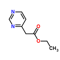 Ethyl 4-pyrimidinylacetate Structure