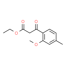 3-(2-甲氧基-4-甲基苯基)-3-氧代丙酸乙酯结构式