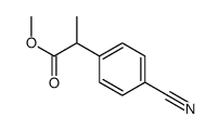methyl 2-(4-cyanophenyl)propanoate结构式