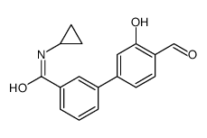N-cyclopropyl-3-(4-formyl-3-hydroxyphenyl)benzamide Structure