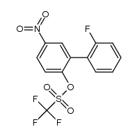 trifluoromethanesulfonic acid 2'-fluoro-5-nitrobiphenyl-2-yl ester结构式