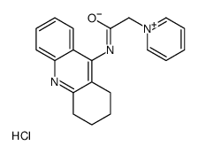 2-pyridin-1-ium-1-yl-N-(1,2,3,4-tetrahydroacridin-9-yl)acetamide,chloride Structure