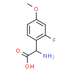 2-(2-氟-4-甲氧基苯基)-DL-甘氨酸结构式