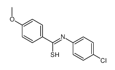 N-(4-chlorophenyl)-4-methoxybenzenecarbothioamide结构式