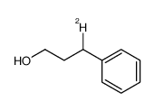 (+/-)-3-deuterio-3-phenylpropan-1-ol结构式