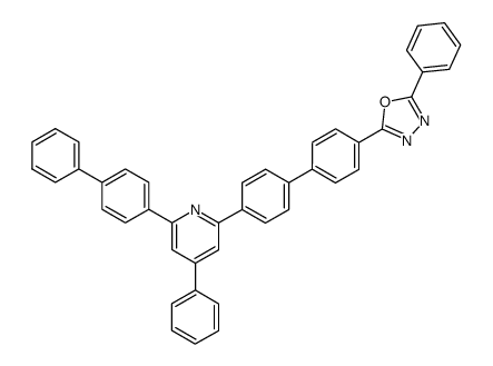2-Biphenyl-4-yl-4-phenyl-6-[4'-(5-phenyl-[1,3,4]oxadiazol-2-yl)-biphenyl-4-yl]-pyridine Structure