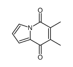6,7-dimethylindolizine-5,8-dione Structure