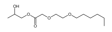 2-hydroxypropyl 2-(2-hexoxyethoxy)acetate Structure