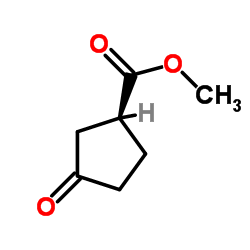 (1S)-3-氧代环戊烷-1-羧酸甲酯结构式