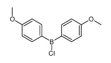 chloro-bis(4-methoxyphenyl)borane Structure