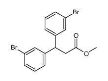 methyl 3,3-bis(3-bromophenyl)propanoate结构式