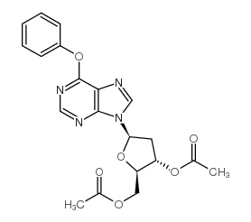 3',5'-di-o-acetyl-o6-phenyl-2'-deoxyinosine Structure