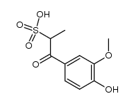 1-(4-hydroxy-3-methoxy-phenyl)-1-oxo-propane-2-sulfonic acid Structure
