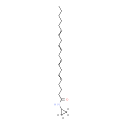 Arachidonyl(cyclopropyl-d4)amide Structure
