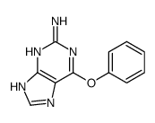 6-phenoxy-7H-purin-2-amine结构式