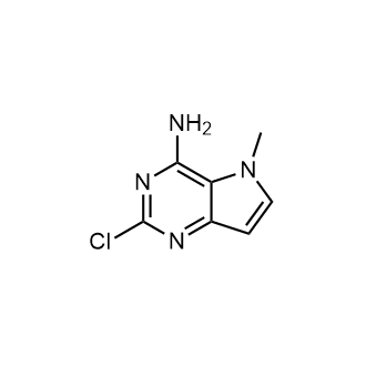 2-氯-5-甲基-5H-吡咯并[3,2-d]嘧啶-4-胺结构式
