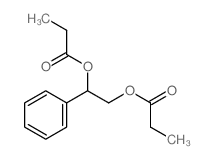 1,2-Ethanediol,1-phenyl-, 1,2-dipropanoate结构式