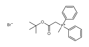 (tert-butoxycarbonylmethyl)methyldiphenylphosphonium bromide Structure