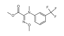 methyl 2-methoximino-2-[N-methyl-N-(3-trifluoromethylphenyl)-amino]-acetate Structure