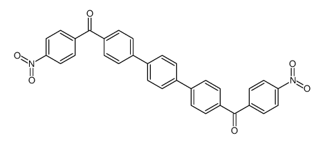 [4-[4-[4-(4-nitrobenzoyl)phenyl]phenyl]phenyl]-(4-nitrophenyl)methanone Structure