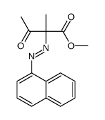 methyl 2-methyl-2-(naphthalen-1-yldiazenyl)-3-oxobutanoate Structure