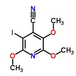 3-Iodo-2,5,6-trimethoxyisonicotinonitrile Structure
